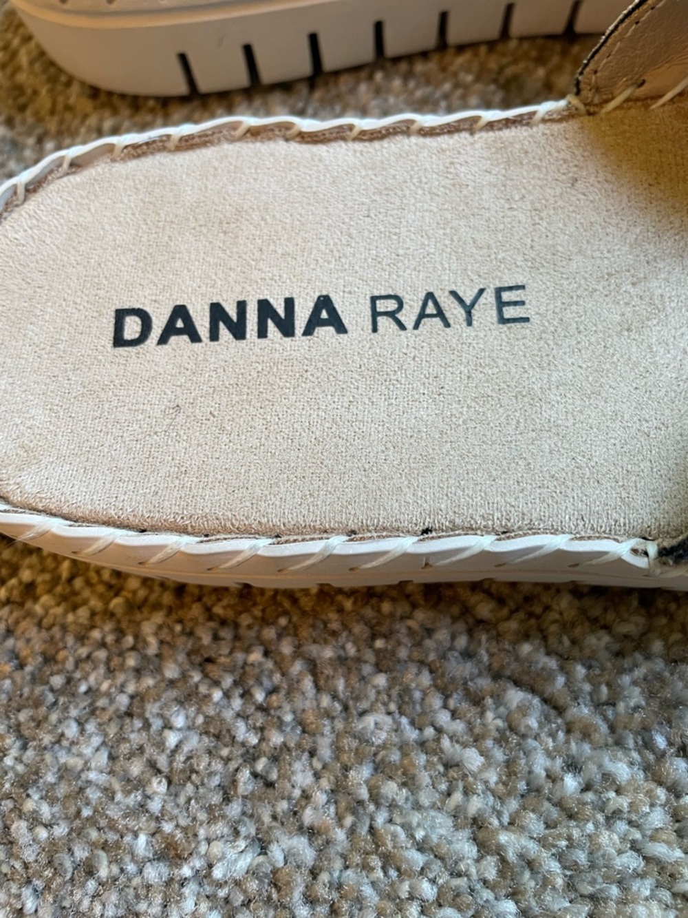 Danna Raye Leopard Print Double Buckle Slide Sandals - Beige/Black Size 8 - Picture 6 of 9